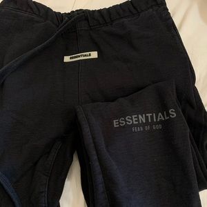 Black essentials sweats